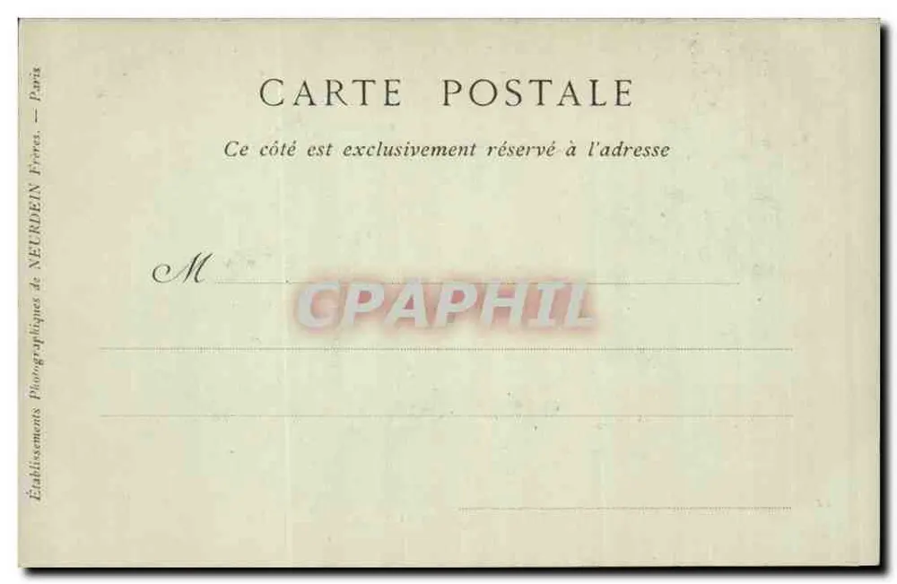 Le Tréport — Ansicht der Fischerei und Klippen — Collections ND Phot - Rückseite