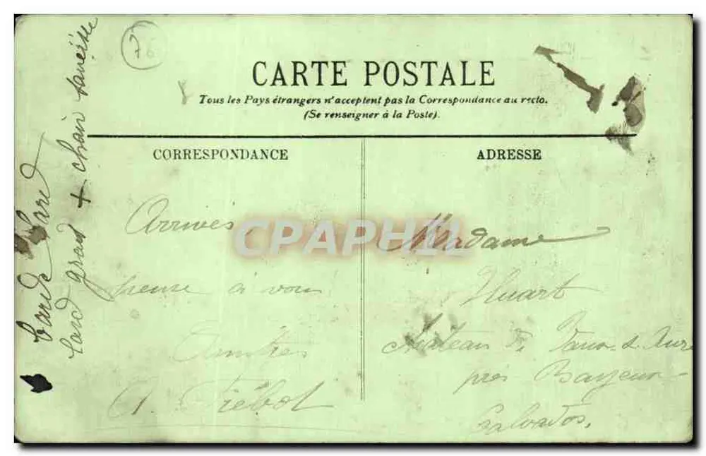 Caudebec-en-Caux — A Gendarmeria — LL, editor LL, n° 26 - Verso