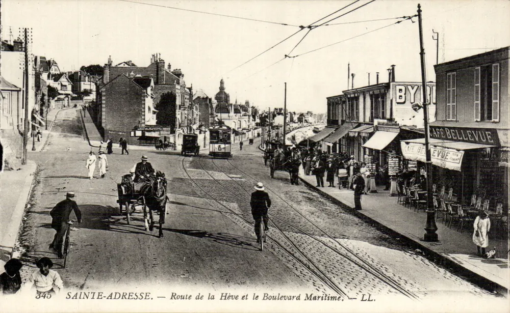 Sainte-Adresse — Route de la Hève und der Maritime Boulevard — LL. - Vorderseite