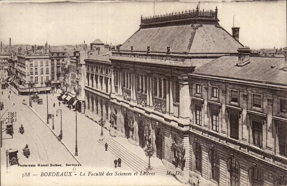 Bordeaux - A Faculdade de Ciências e Letras — Fotootipia Marcel Dolbey, n° 588 - Frente