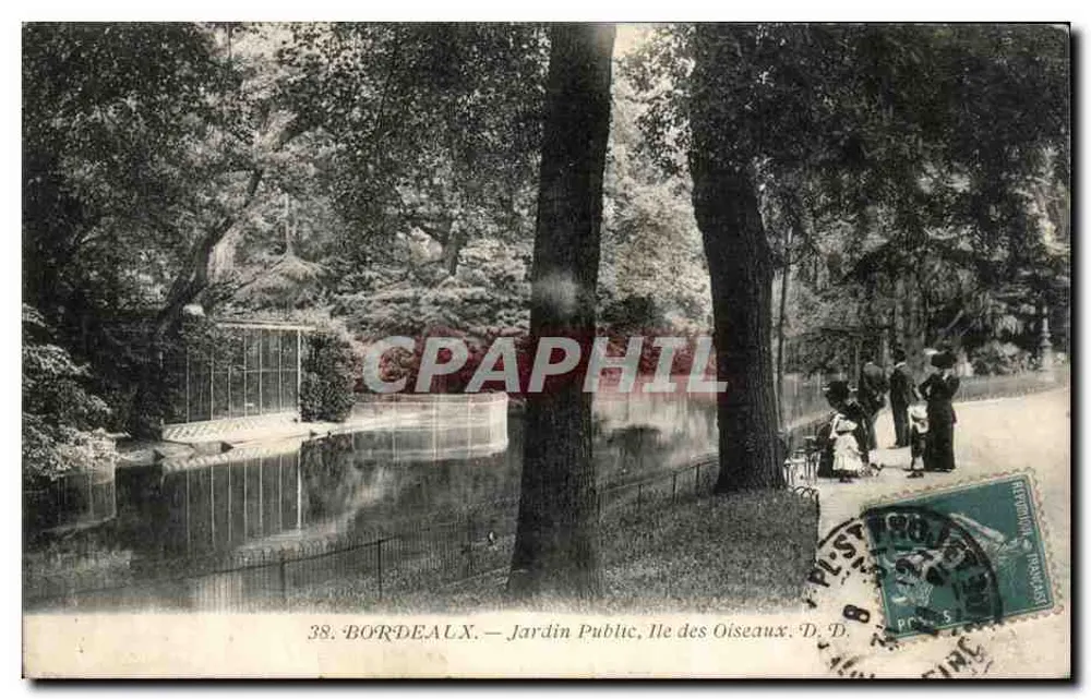 Bordeaux — Jardín Público, Isla de las Aves — D.D. - Anverso