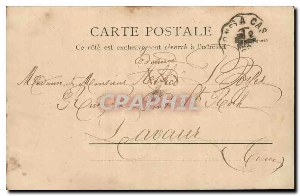 A Igreja Santa Cruz — Bordeaux — B. & J. D. 104754 - Verso