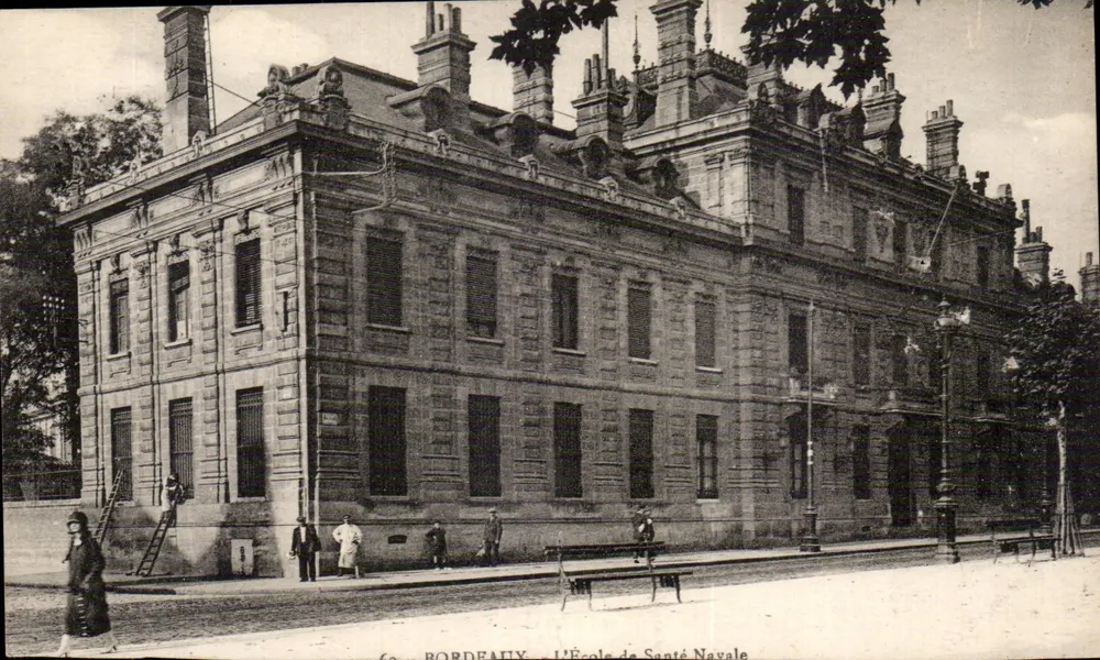Bordeaux — Szkoła Medyczna Morska — wydawca nieznany, nr serii 60 - Awers