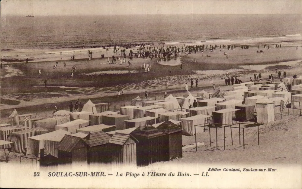 SOULAC-SUR-MER — Die Strandansicht zur Badezeit — Edition Coutant, Soulac-sur-Mer - Vorderseite