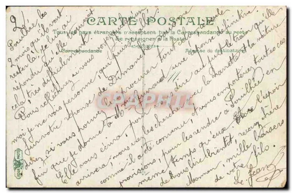 Bordeaux. Monumento a Léon Gambetta — editor L. LACÉ, n°1 - Verso