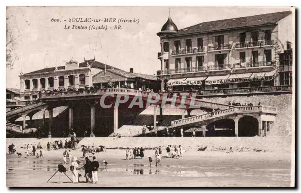 Soulac-sur-Mer (Gironde) — Het Ponton (gevel) — Broers, uitgevers, Bordeaux - Voorkant