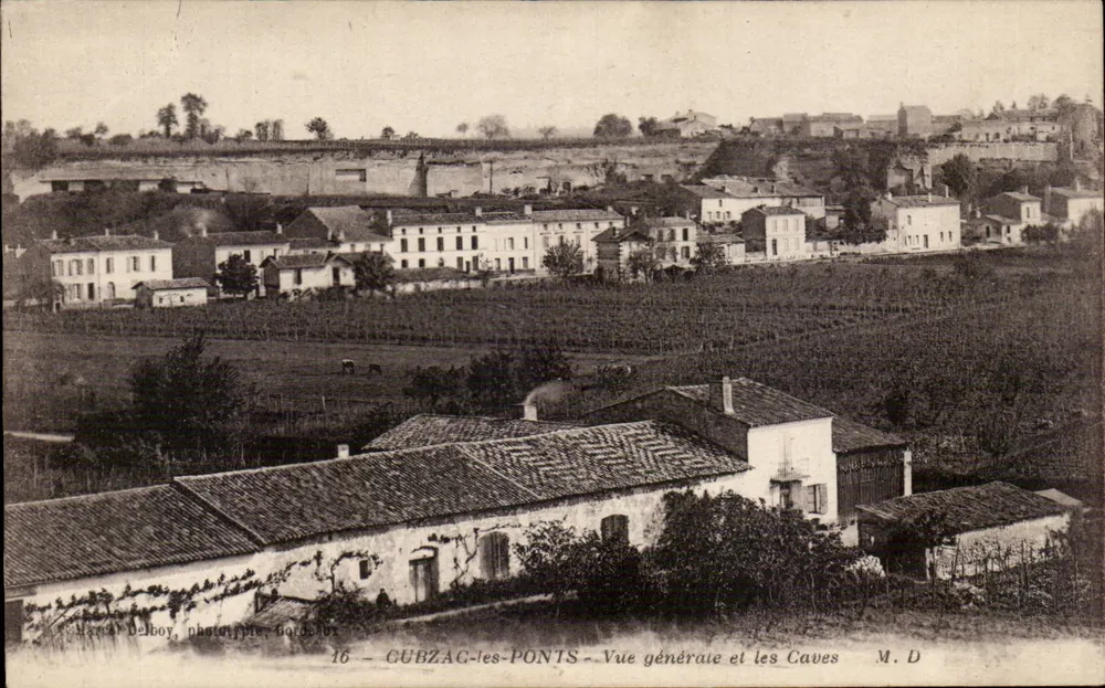 GUBZAG-les-PONTS — Allgemeiner Blick und die Keller — Gérard Delboy, Fotograf, Bordeaux - Vorderseite