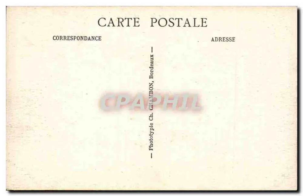 Bordeaux — O Grande Teatro — C.B. - Verso