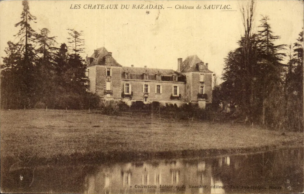 Schloss Sauviac — Die Schlösser von Bazadaïs — Ideal Collection, Verlag A. Sanchez, Toulouse - Vorderseite