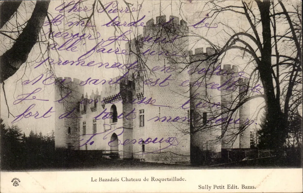 Castello di Roquetaillade — Sully Petit Edit. Bazas - Recto