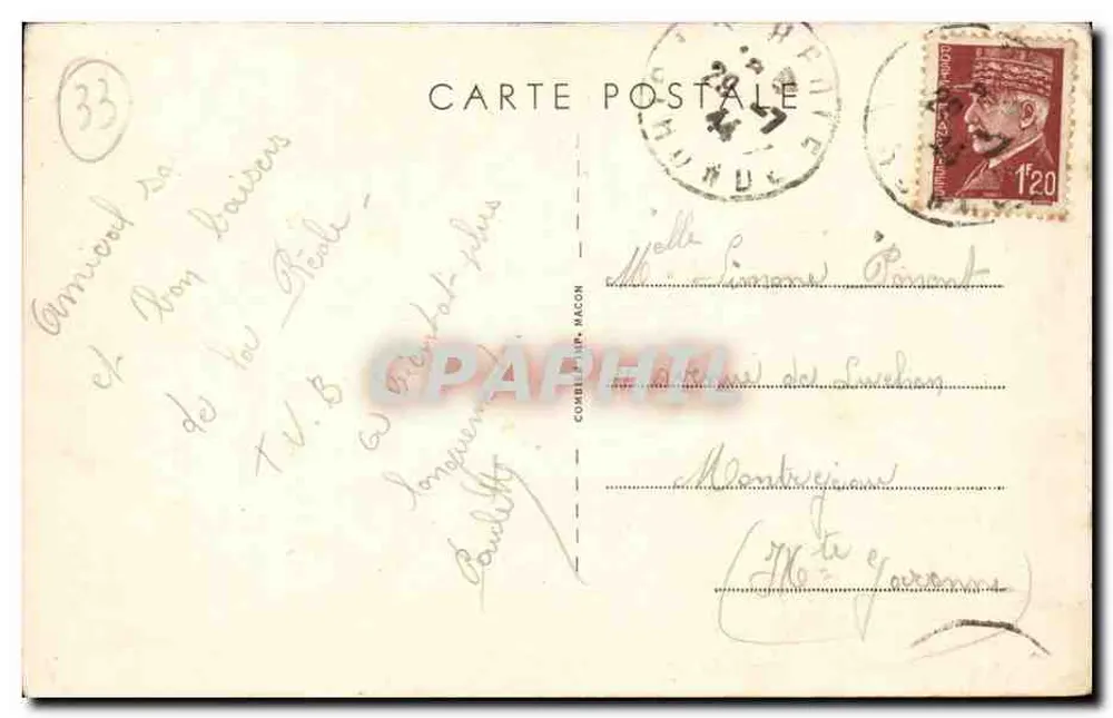 La Réole (Gironde) — Schloss der Vier-Sos — Verlag Cim - Rückseite