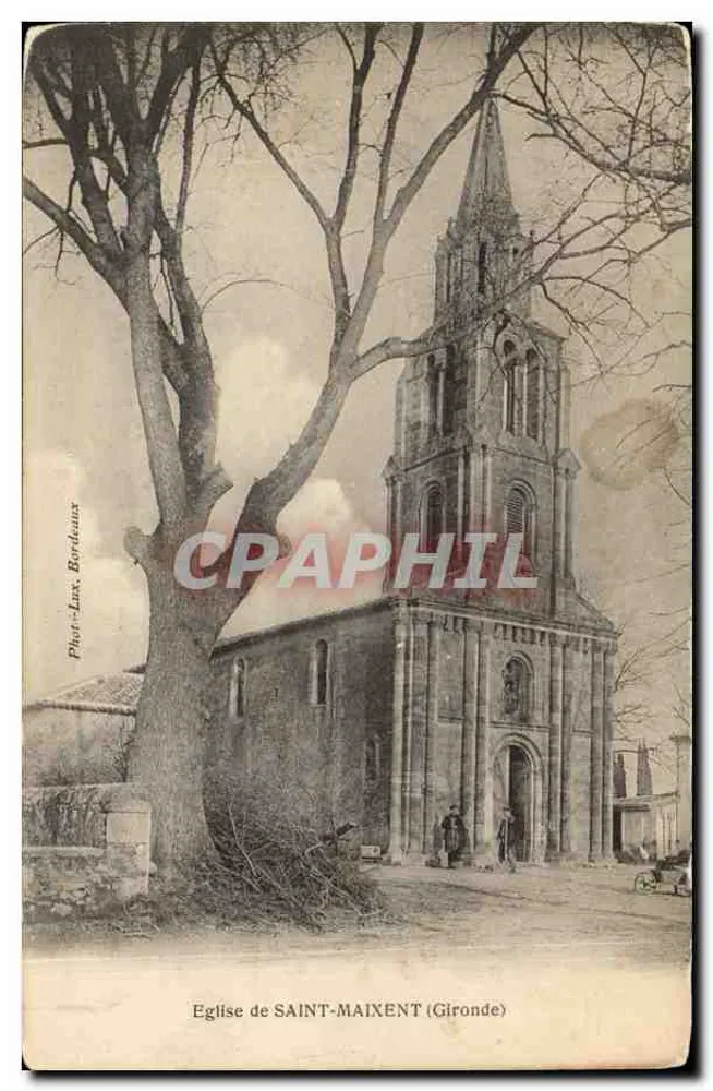 Igreja de SAINT-MAIXENT (Gironde) — Fotógrafo Phot-Lux, Bordeaux - Frente