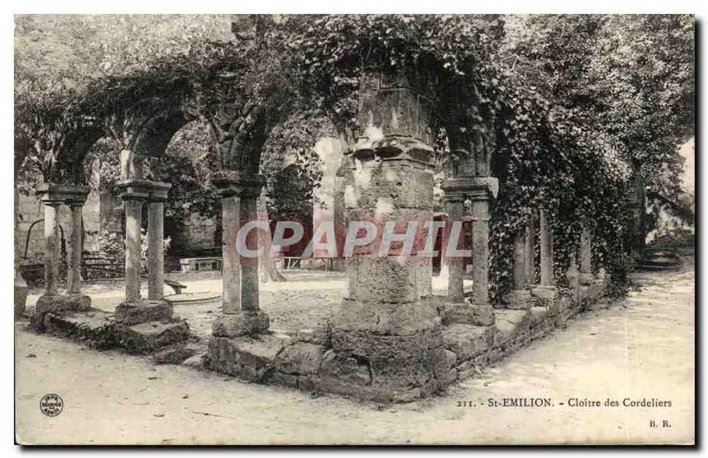 St-Emilion - Cloître dos Cordeliers — B. R. n° 211 - Frente