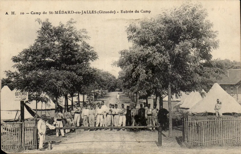 Lager St-MÉDARD-en-JALLES (Gironde) — Eingang zum Lager — A.H. 10 - Vorderseite