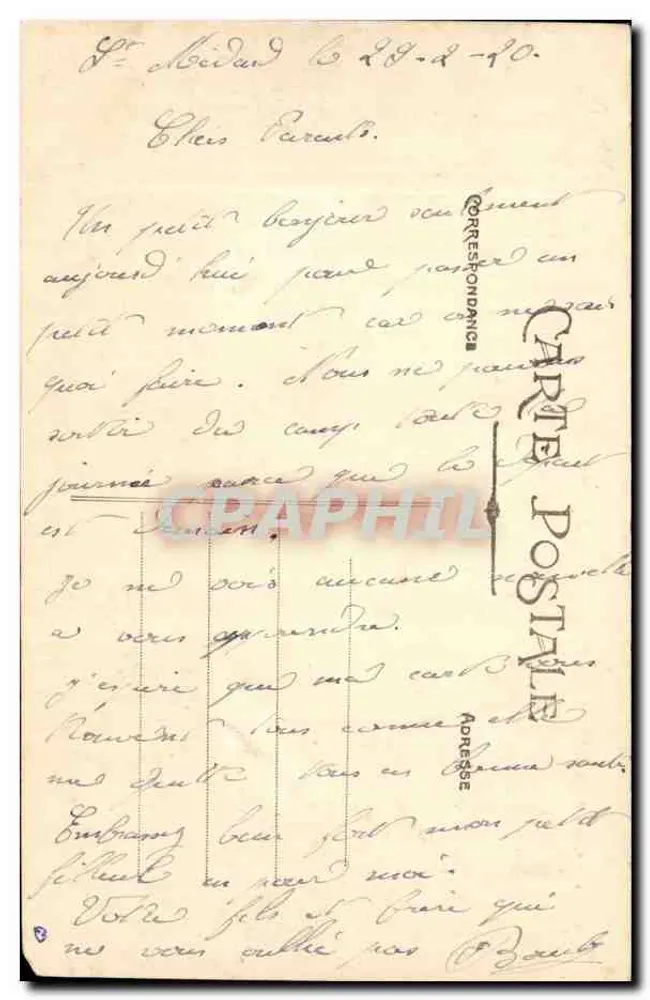 Lager St-MÉDARD-en-JALLES (Gironde) — Eingang zum Lager — A.H. 10 - Rückseite