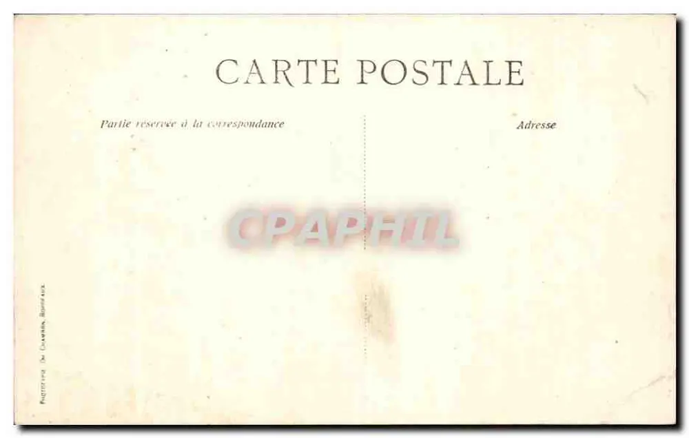 Bordeaux — As Alées de Tourny — C.B. - Verso