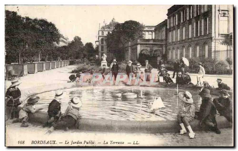 Bordeaux — Öffentlicher Garten — Die Terrasse — LL. n°468 - Vorderseite