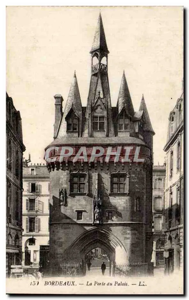 Bordeaux — A Porta do Palácio — Editor Lévy fils & Cie, Paris, n° 151 - Frente