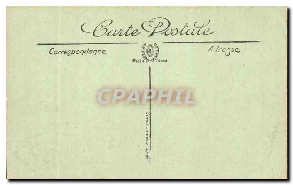 Bordeaux — A Porta do Palácio — Editor Lévy fils & Cie, Paris, n° 151 - Verso