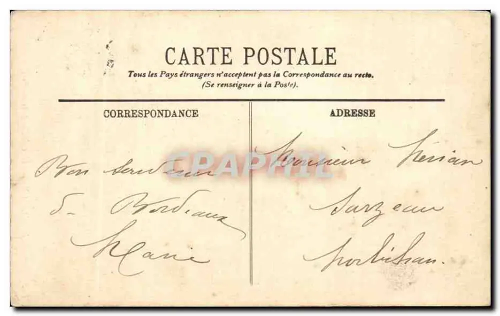 Bordeaux — A Catedral (Lado Leste) — L.L. n°142 - Verso