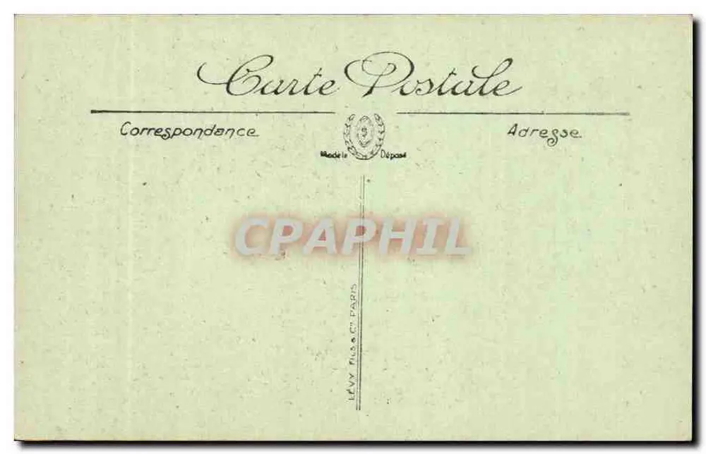 Bordeaux — Igreja de São Seurino — Editor Lévy Frères & Cie, Paris, série n° 14 - Verso