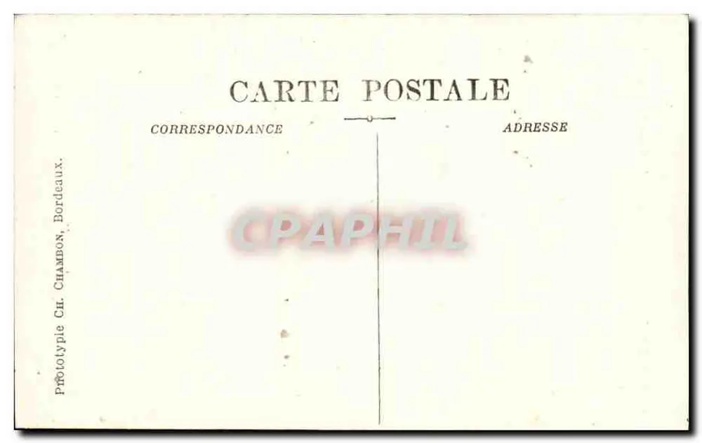 Bordeaux — A Grande Campanha — C.B. — C.B. (Cabinet de la Bourse) - Verso