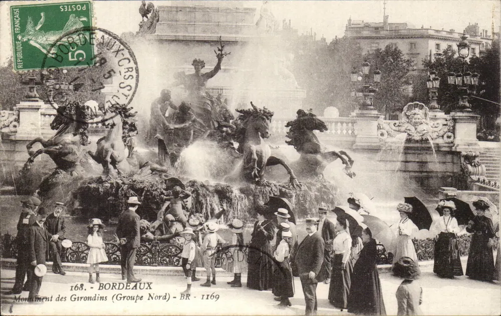 Denkmal der Girondins (Nordgruppe) — Bordeaux — Verlag Bordeaux, Nr. 168 - Vorderseite
