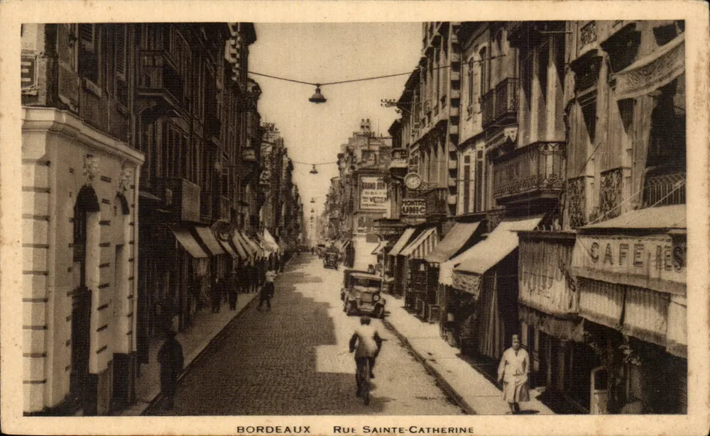 Bordeaux — Rue Sainte-Catherine — editor não identificado, número de série não visível - Frente