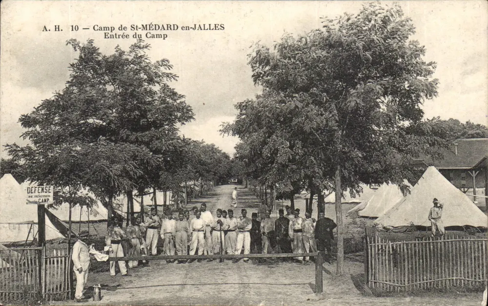 Camp de St-Médard-en-Jalles — Eingang zum Lager — A.H. 10 - Vorderseite