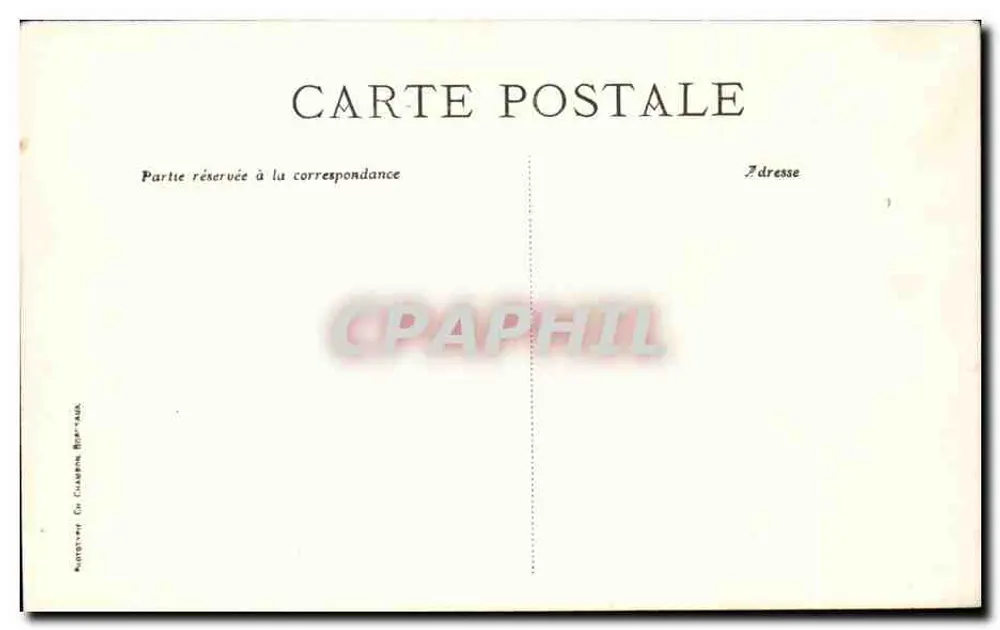 Bordeaux — Monument Gambetta — C. B. - Verso