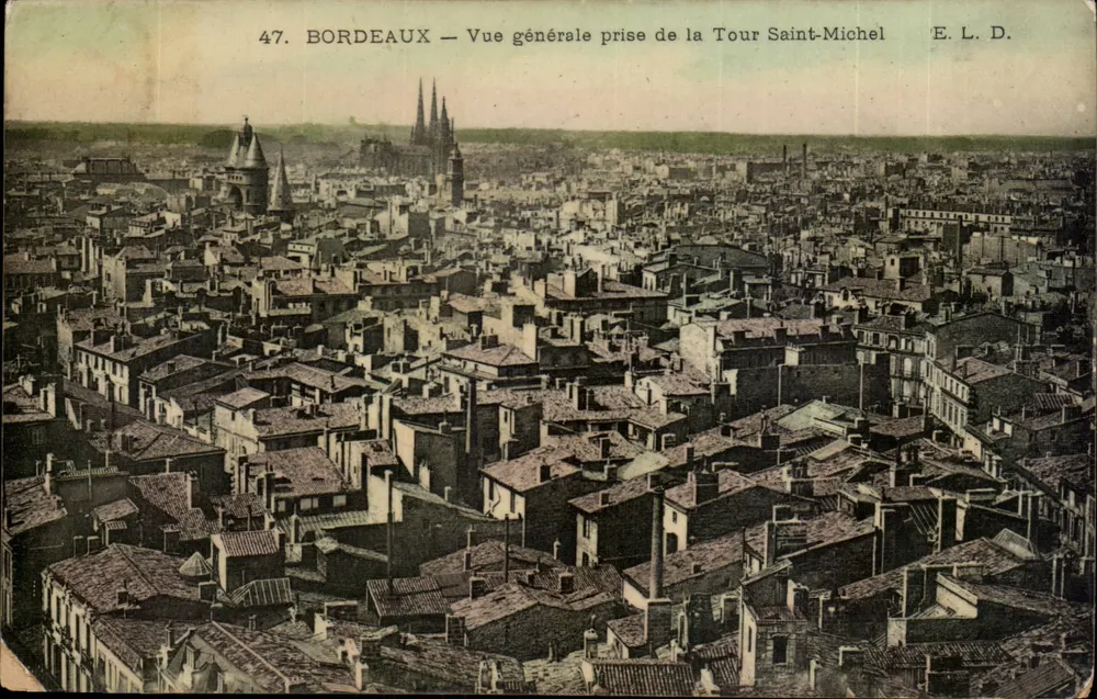 Bordeaux — Allgemeiner Blick vom Tour Saint-Michel — E. L. D. - Vorderseite