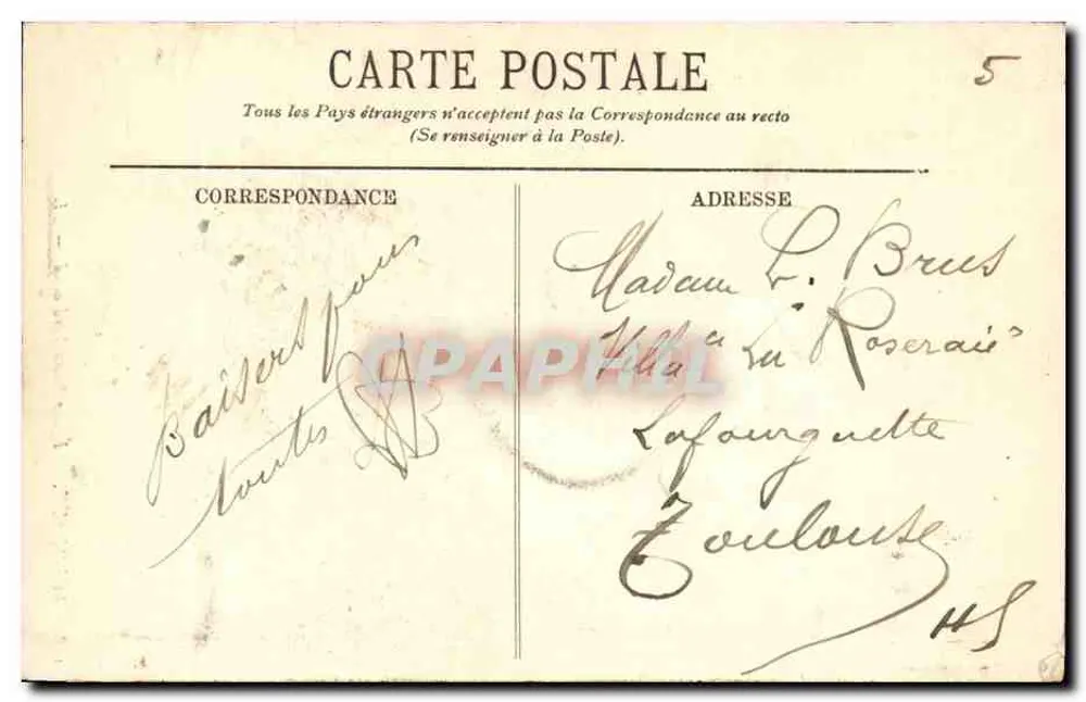 Bordeaux — Igreja de São Ferdinando — LL 178 - Verso