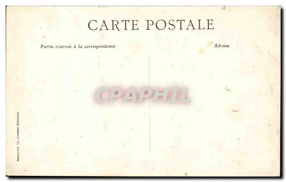 Bordeaux — Monument dos Girondins — C.B. - Verso