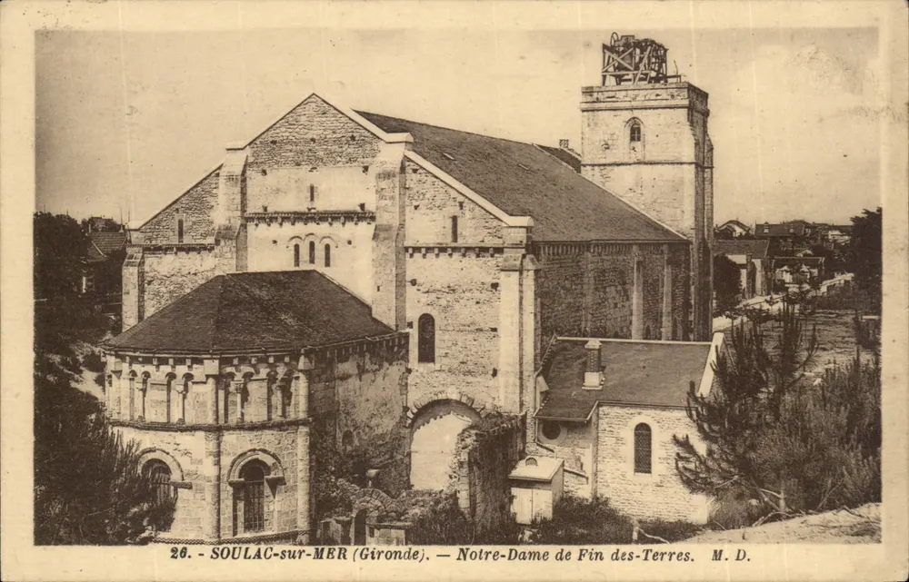 Soulac-sur-Mer (Gironde) — Notre-Dame de Fin-des-Terres — M.D. - Vorderseite