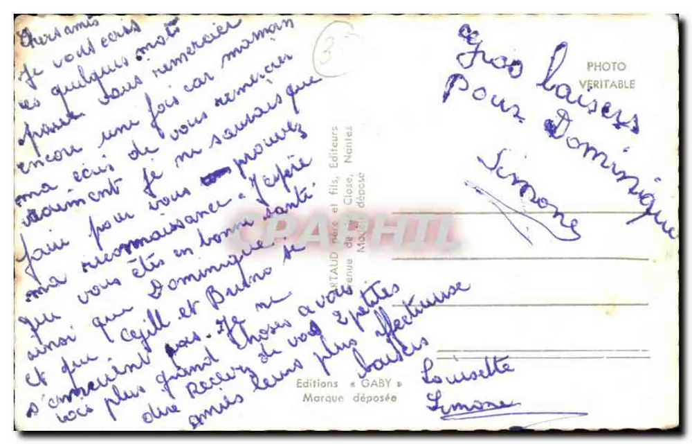 सौलैक-सर-मर — पैनोरमिक दृश्य डिक्स, समुद्र तट, चर्च और अब्बी — प्रकाशक गैबी, नांत्स - पीछे