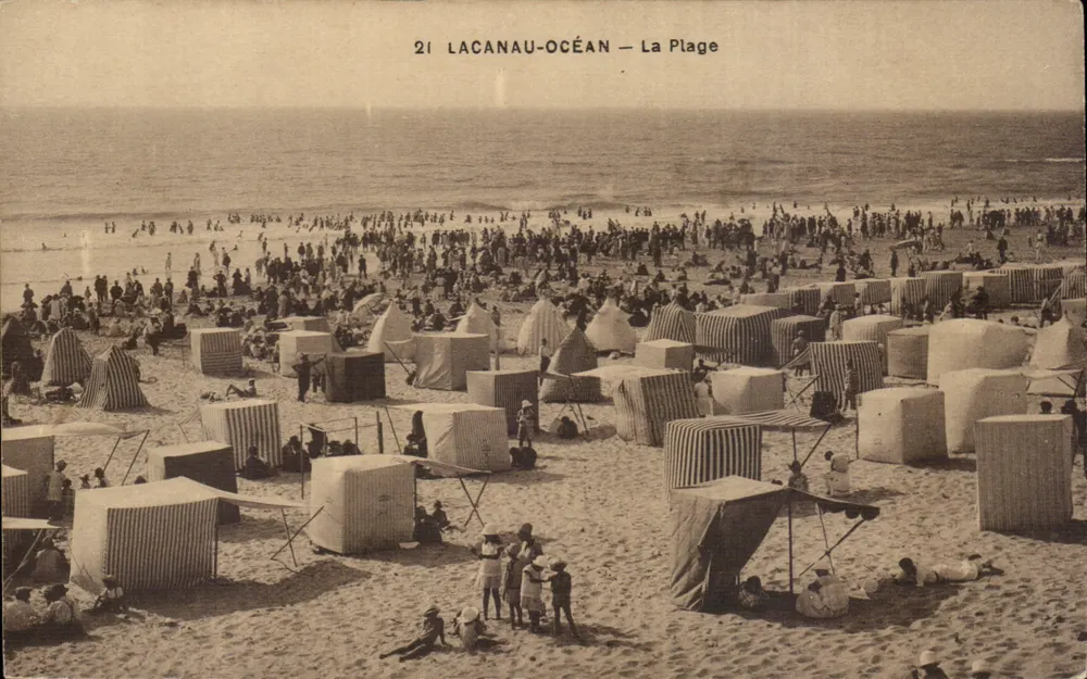 Lacanau-Océan — A Praia — Ed. M. DUC - Frente