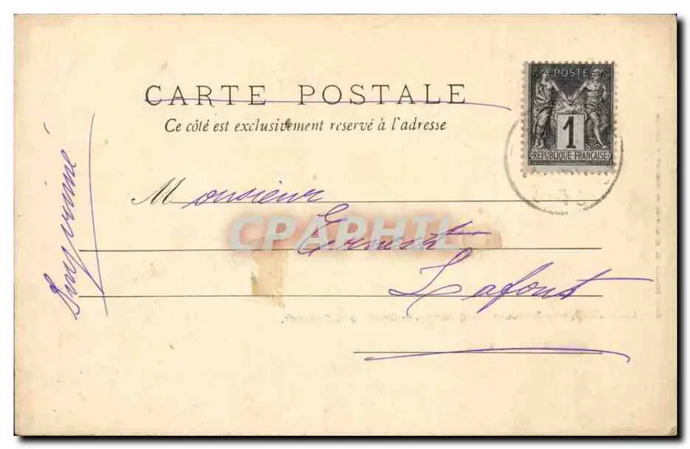 Arbis, nahe Cadillac-sur-Garonne — Schloss Benaugue — Henry Guillier, Libourne - Rückseite