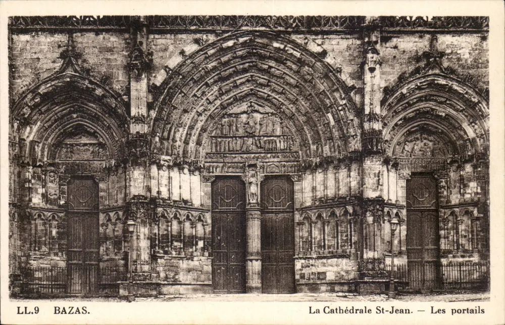Bazas — Die Kathedrale St-Jean — Die Portale — LL.9 - Vorderseite