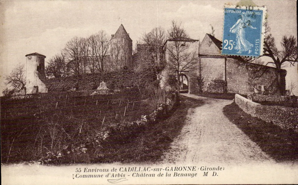 Château de la Benauge — Umgebung von Cadillac-sur-Garonne — Gironde — M. D. — Foto M. Delbeaux - Vorderseite
