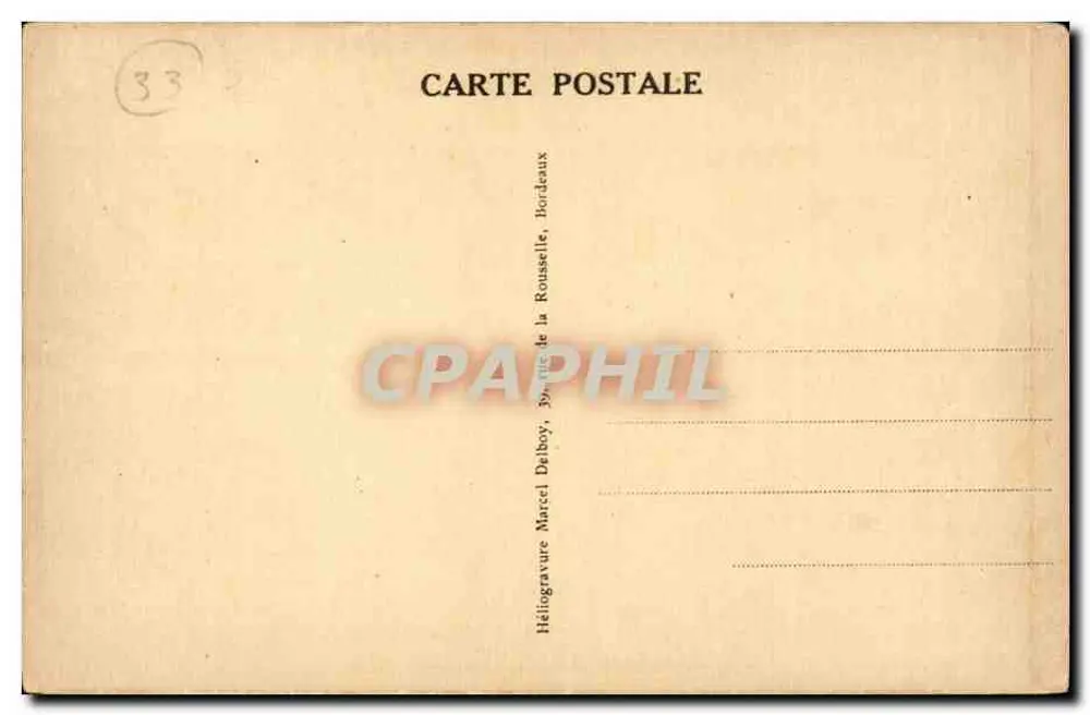Bordeaux — A Douane — M. D. - Verso