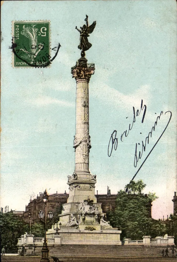 Monumento à República — Paris — editor A. V. & Cie, Paris - Frente