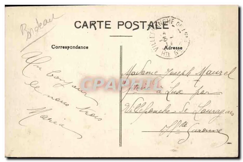 Bordeaux — Catedral de São André — n°78 - Verso