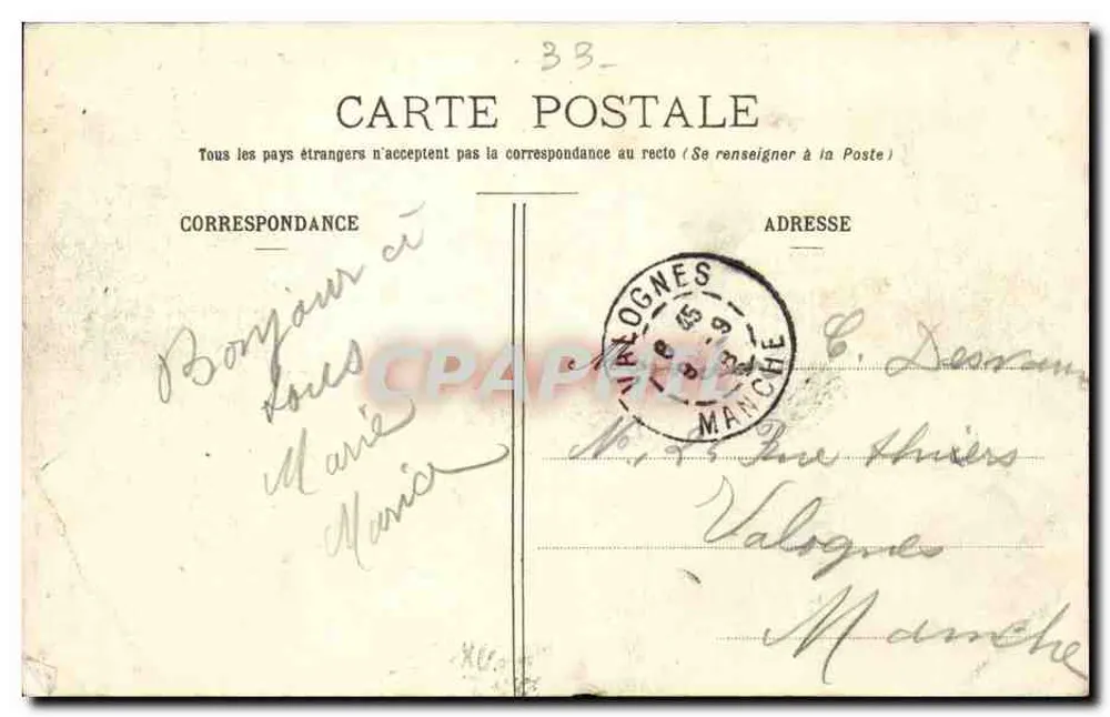 Bordeaux - Die Place de la Comédie - Les Allées de Tourny - BR 329 - Rückseite