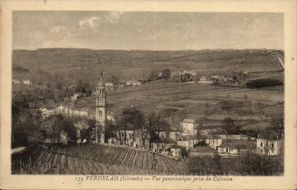 Verdelais (Gironde) — Panoramablick vom Calvary — n° 139 - Vorderseite