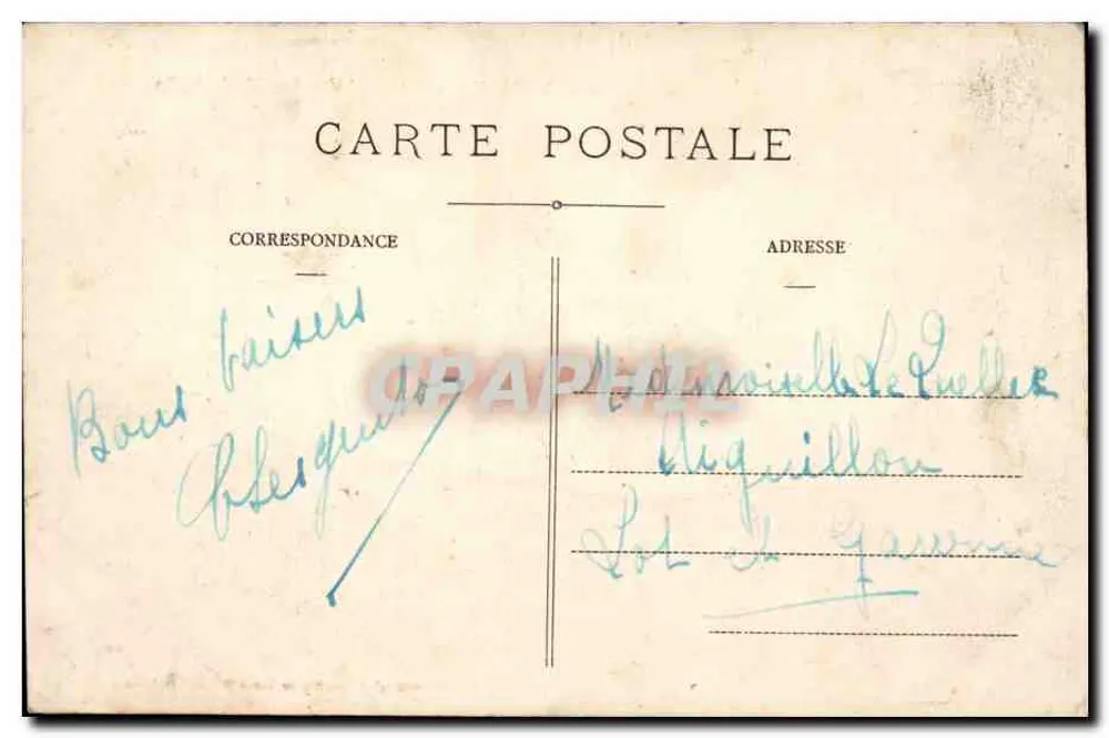 Ste-Foy-la-Grande — Straße Elysée Reclus — Photographische Ausgaben Louis Garde, Libourne - Rückseite