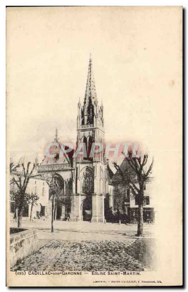 Cadillac-sur-Garonne — Kirche Saint-Martin — Henri Chillich, Toulouse, 44 - Vorderseite