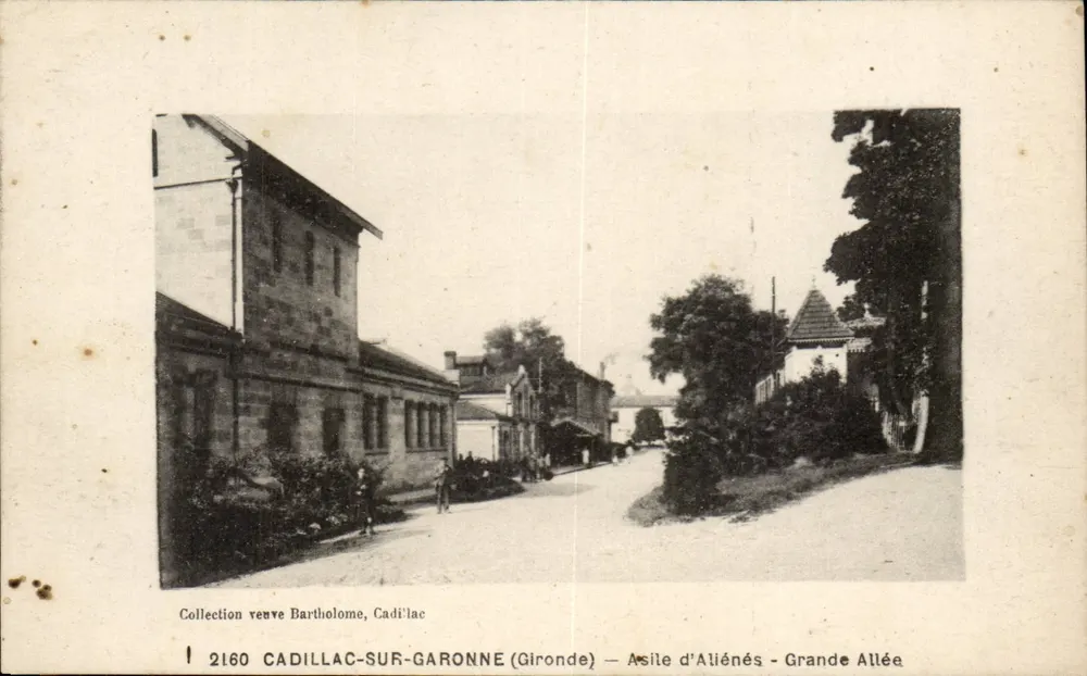 Cadillac-sur-Garonne (Gironde) — Asile d'Aliénés - Grande Allée — Sammlung veuve Bartholome - Vorderseite