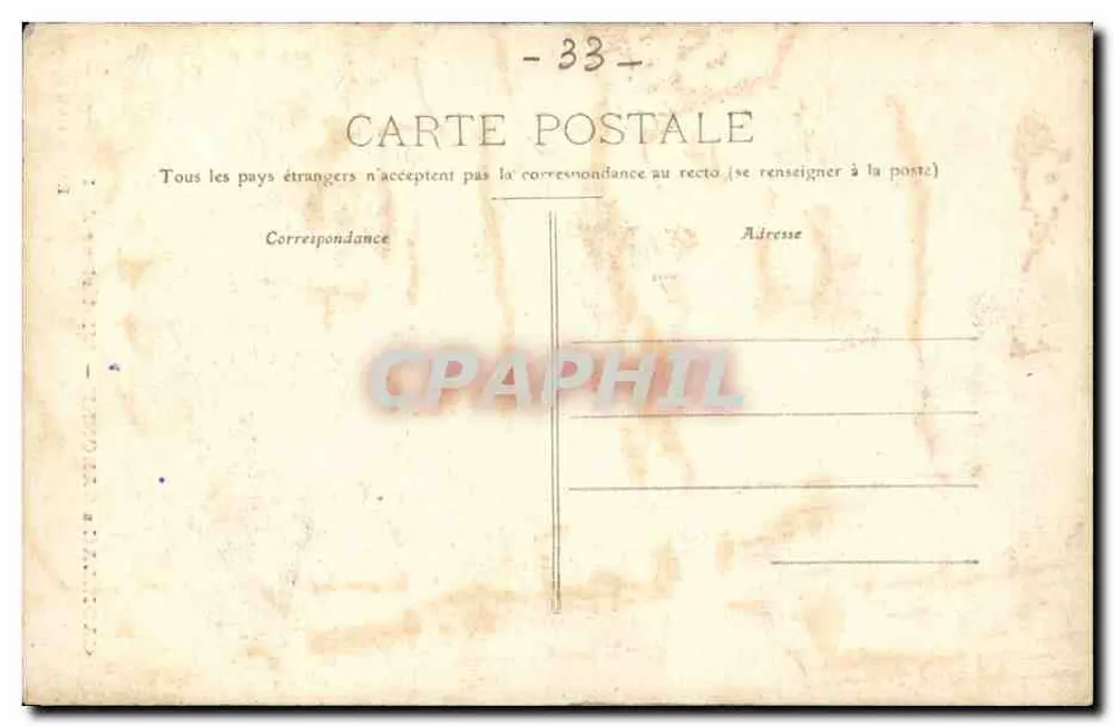 Cadillac-s-Garonne — Innere der Kirche — Edition O. B. - Rückseite