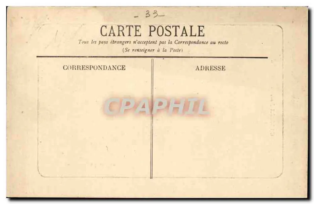 Cadillac-sur-Garonne — Haupteingang des Schlosses des Duc d'Epernon — Marcel Delpoy, phototype, Bordeaux - Rückseite
