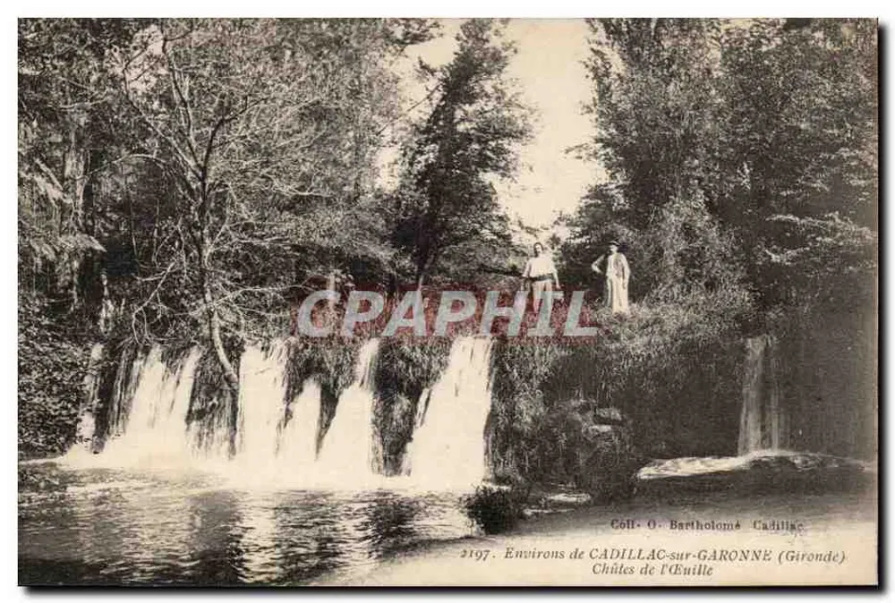 Wasserfälle der Étuille — Umgebung von Cadillac-sur-Garonne (Gironde) — Coll. O. Bartholomé, n° 2197 - Vorderseite